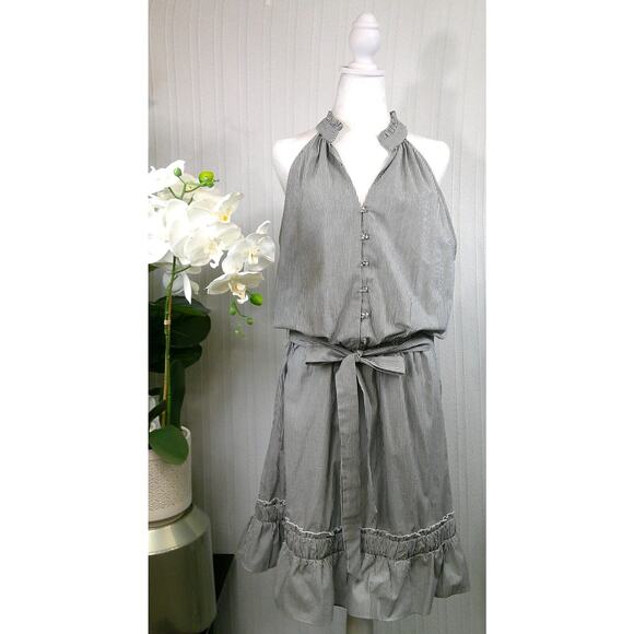 Takara Sleeveless Navy Blue/White Stripped Dress W/Pockets-Women's XL - Picture 1 of 11